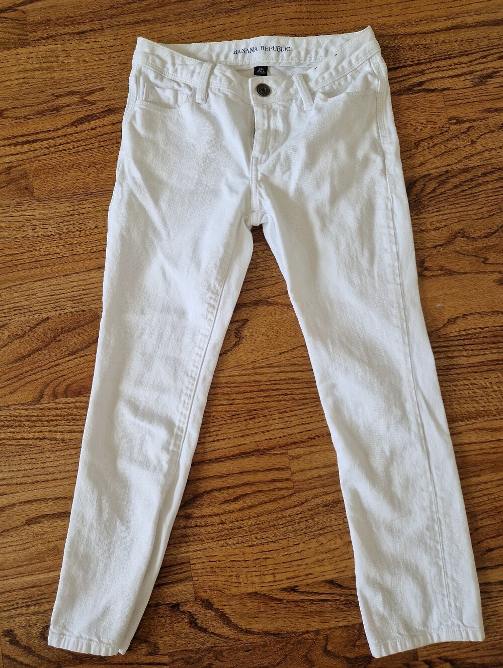 NEW Banana Republic White Slim Jeans
